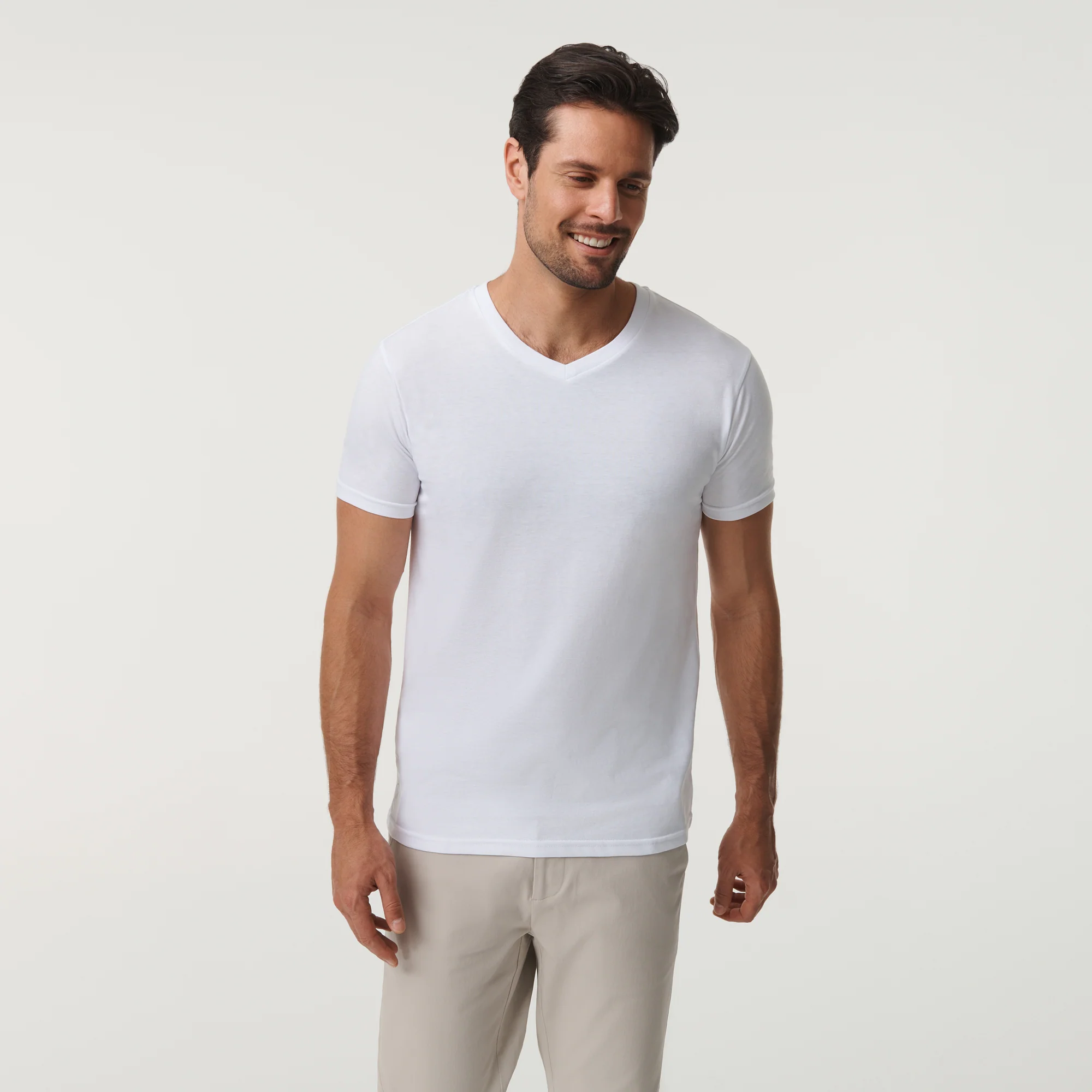 Classic V Neck - Crisp White - Image 6