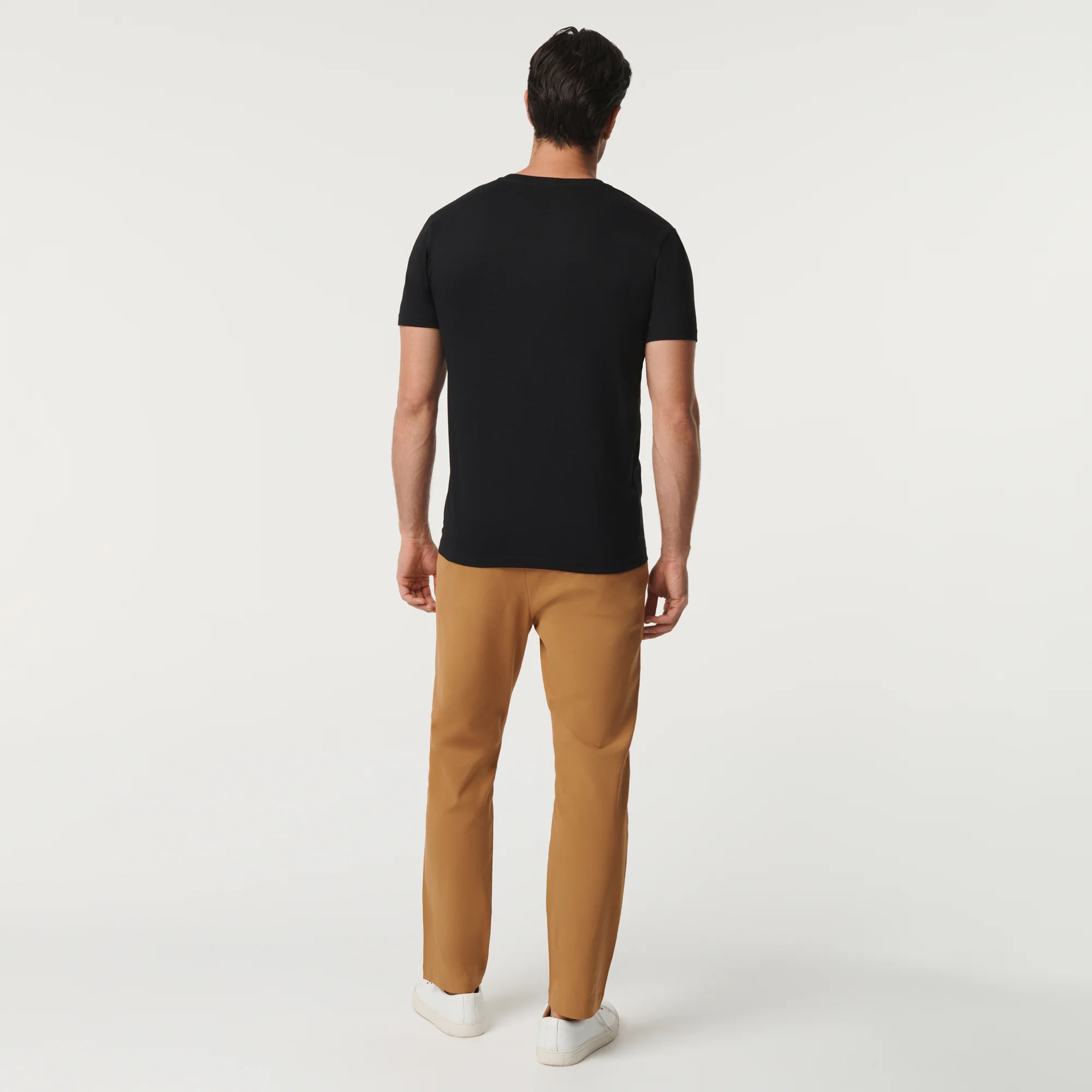 Classic V Neck - Jet Black - Image 3