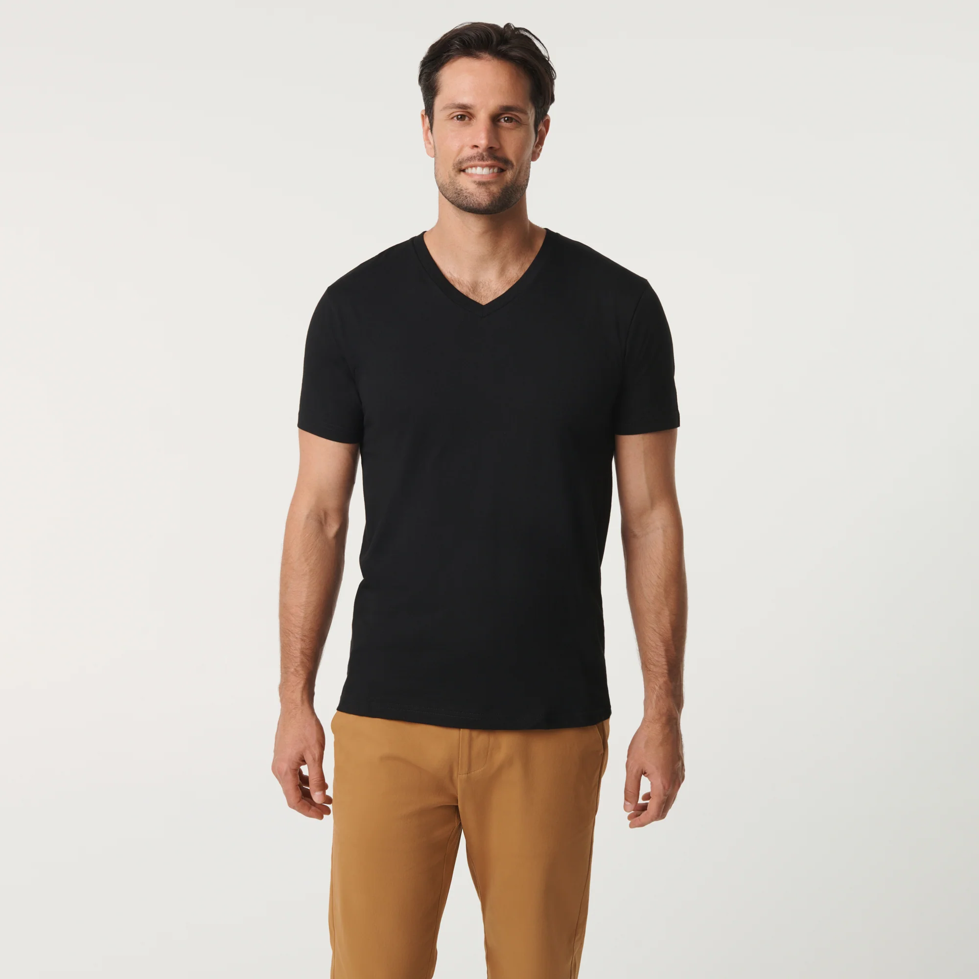 Classic V Neck - Jet Black - Image 6