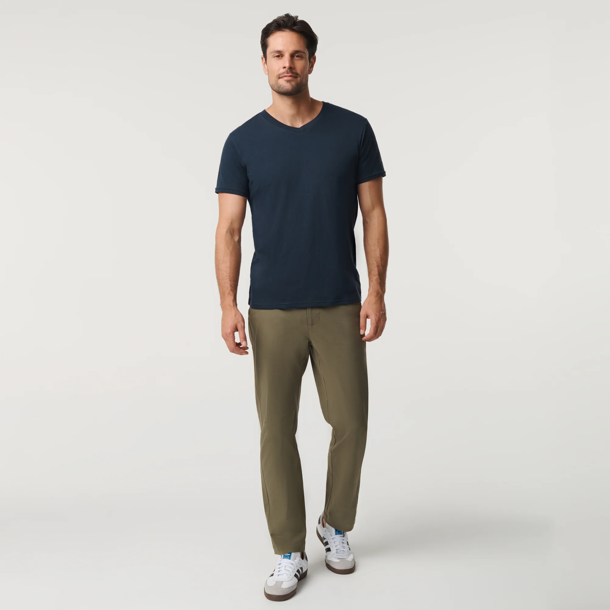 Classic V Neck - Navy - Image 3