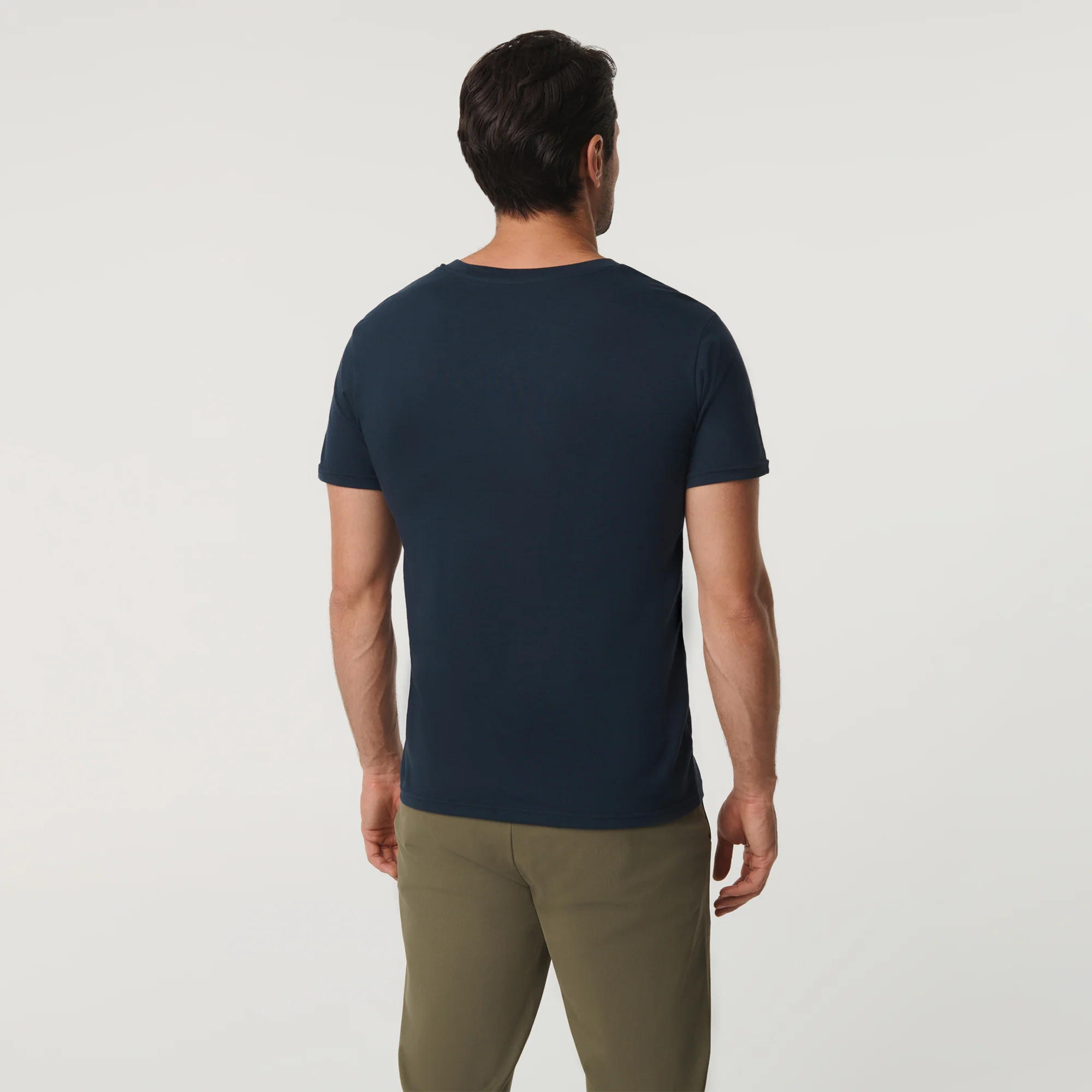 Classic V Neck - Navy - Image 4